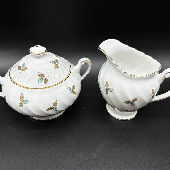 Tuscan Nanette Creamer Sugar Set Bone China England - Picture 2 of 5
